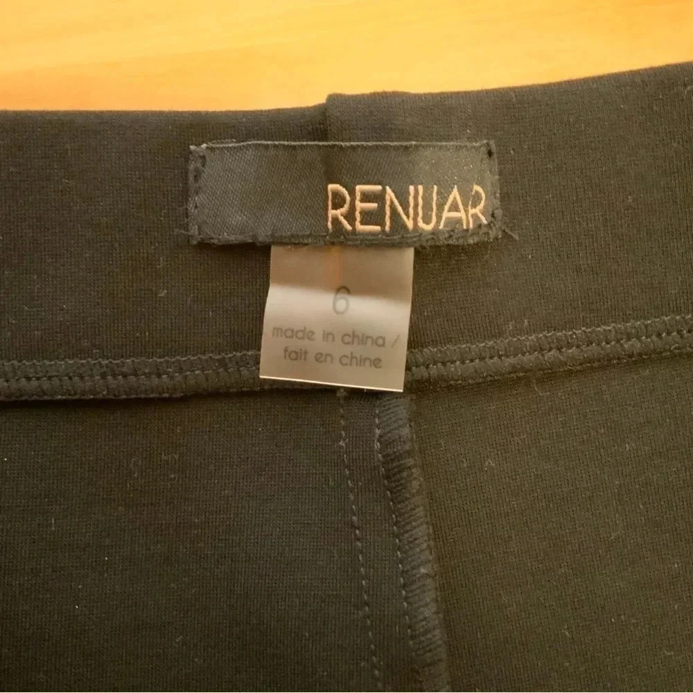 RENUAR Black Stretch Tailored Pencil Skirt Size 6 - Picture 7 of 11